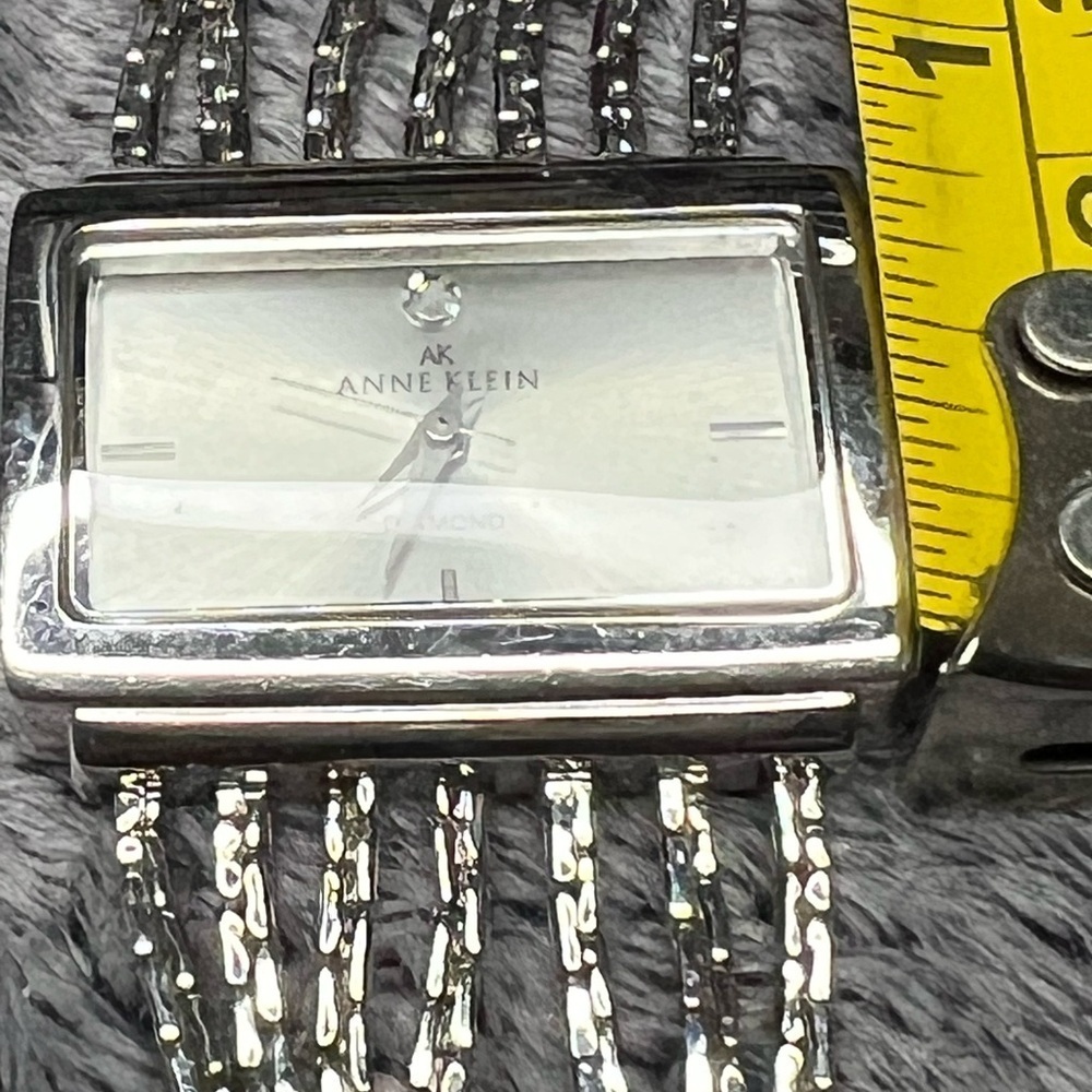 Anne Klein Diamond Dial Multi-Strand Chain Bracelet Watch - Picture 3 of 5